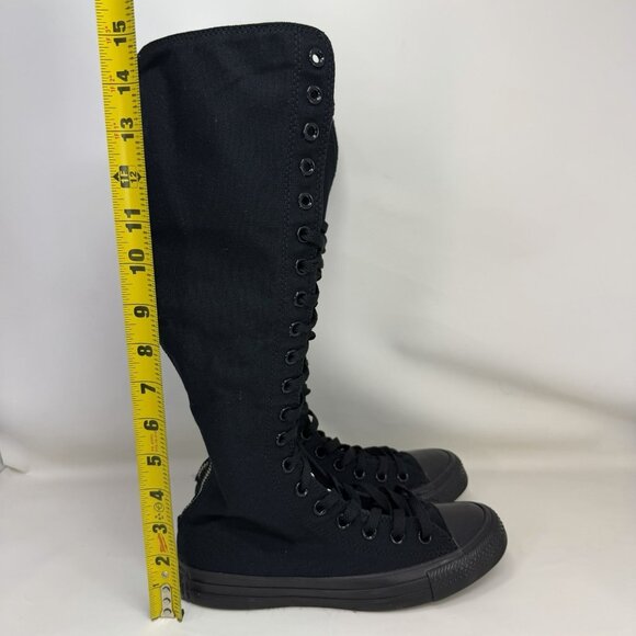 Converse Chuck Taylor All Star XX-Hi Knee-High Shoes Black Women's Size 7 - Picture 2 of 8